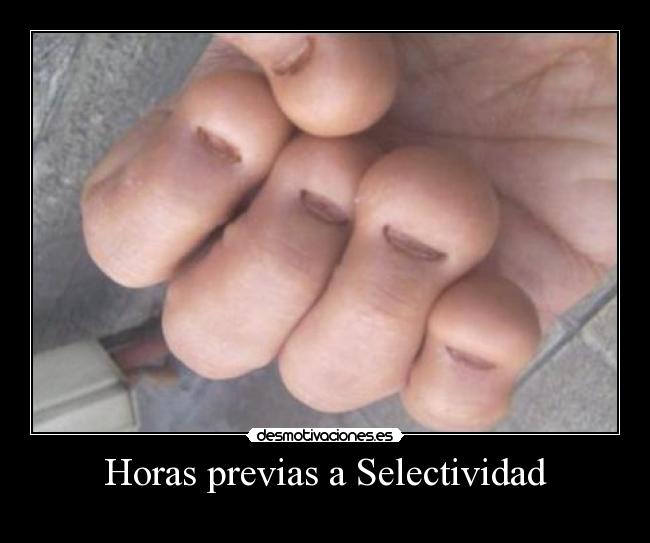 Horas previas a Selectividad - 