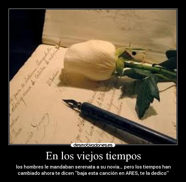 En los viejos tiempos -