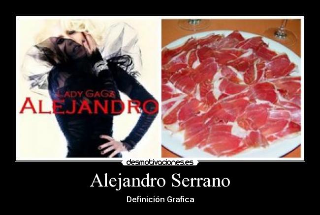 Alejandro Serrano - Definición Grafica