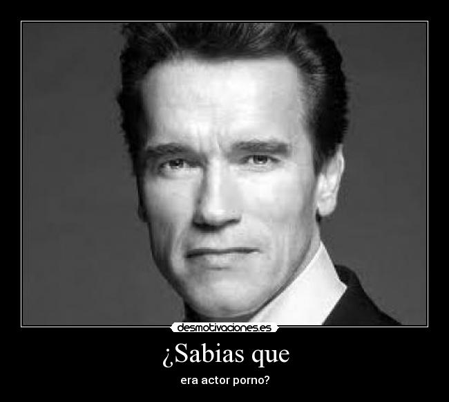 ¿Sabias que - era actor porno?