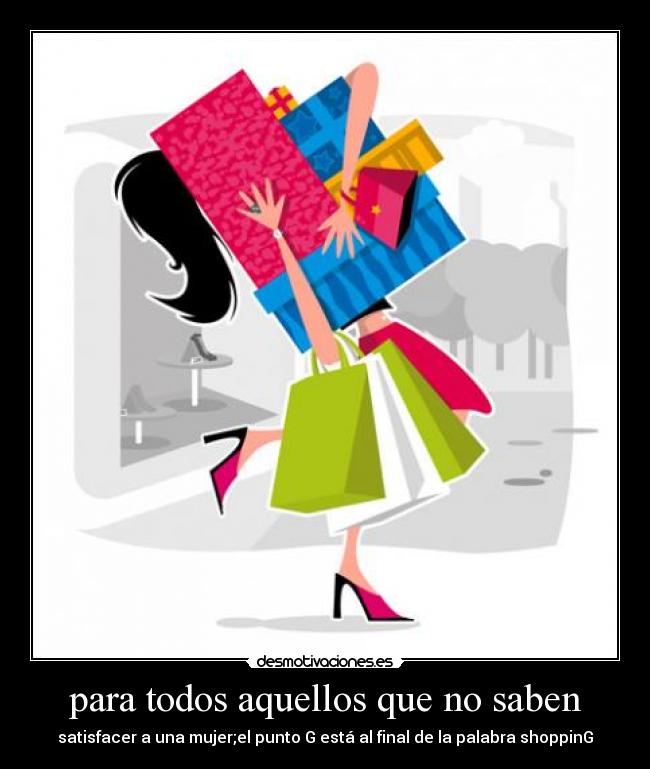 carteles shoppingcomprasmujeres desmotivaciones