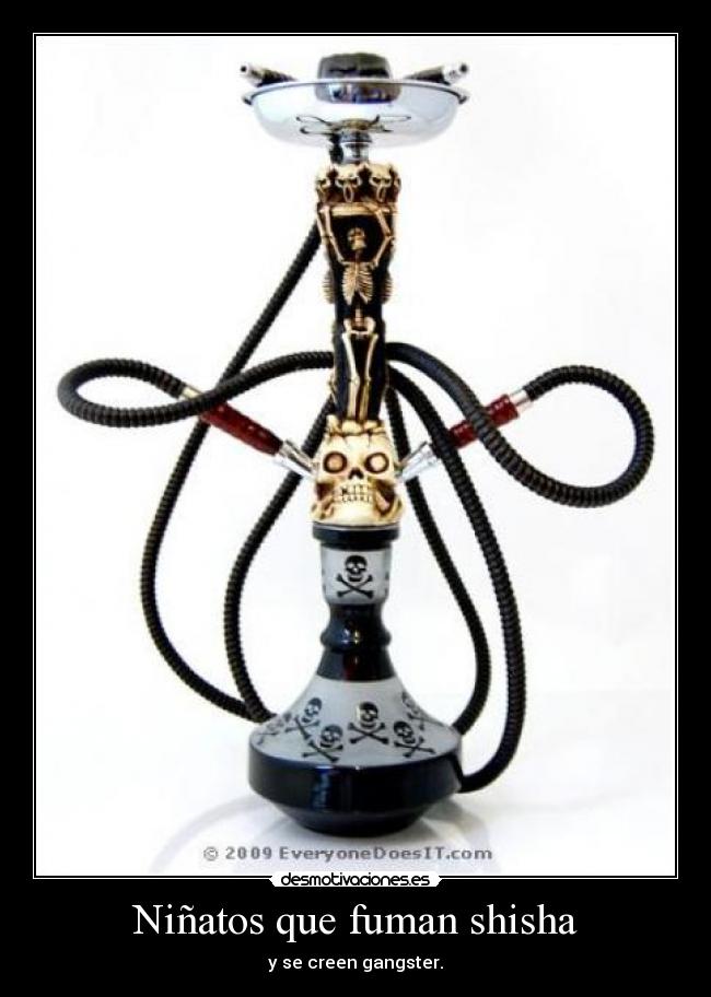 Niñatos que fuman shisha - y se creen gangster.