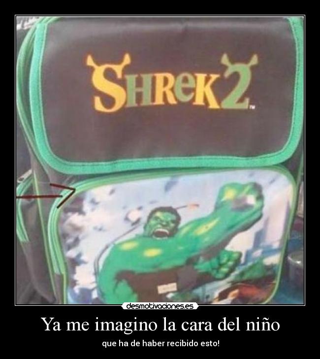 carteles hulk shrek desmotivaciones