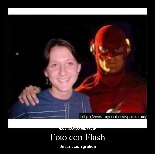 Foto con Flash - Descripción gráfica