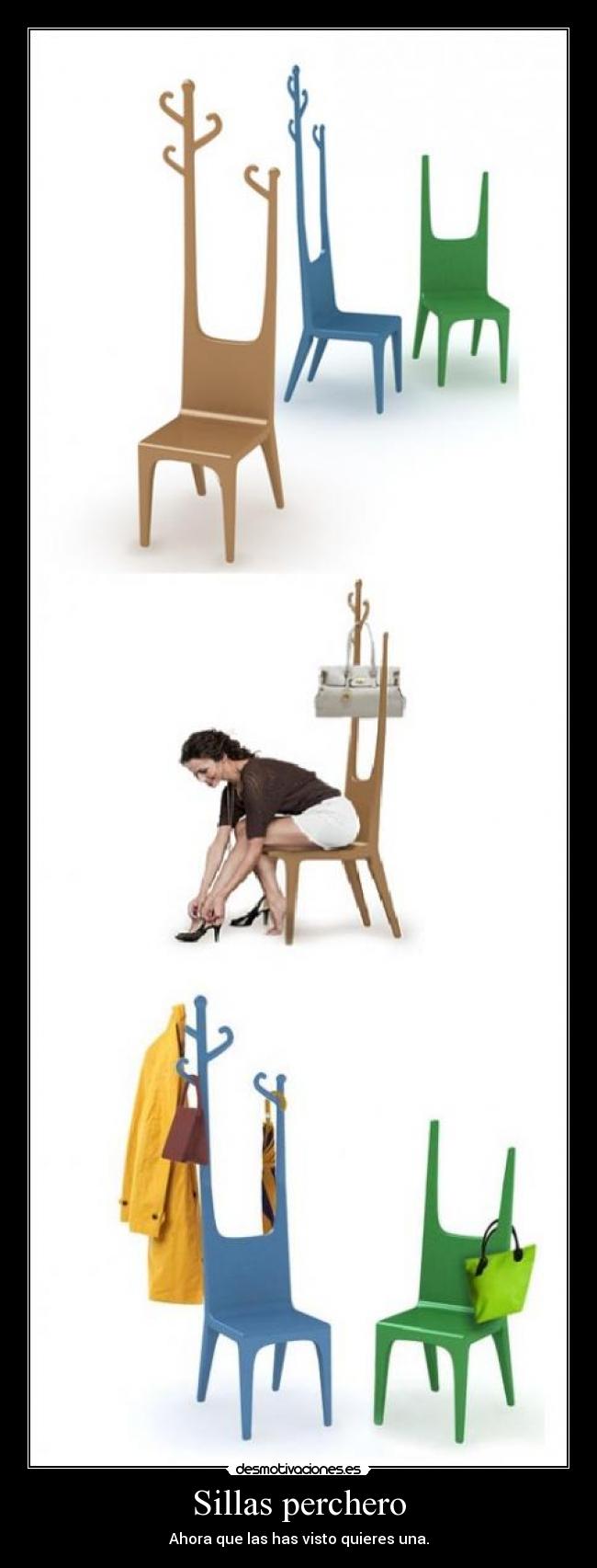 Sillas perchero -