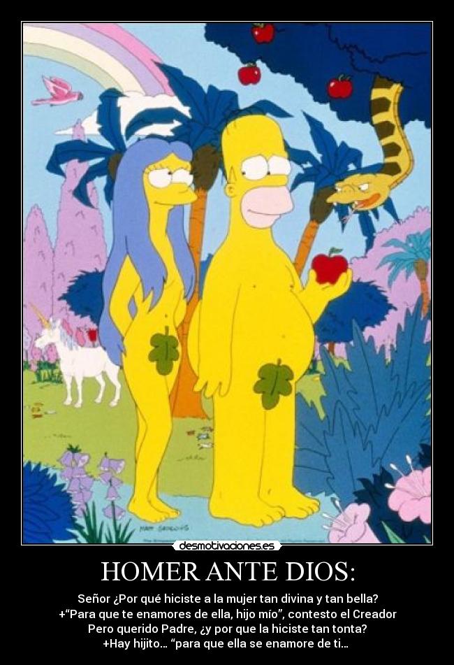 HOMER ANTE DIOS: -