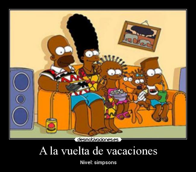 A la vuelta de vacaciones - Nivel: simpsons