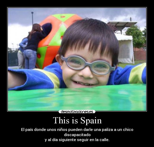 carteles ninosjugandosindromededownsubnormales desmotivaciones