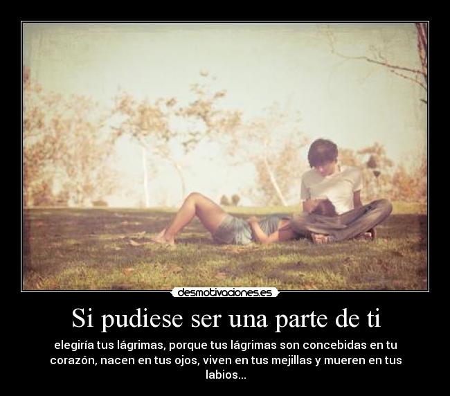Si pudiese ser una parte de ti - 
