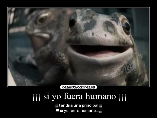 ¡¡¡ si yo fuera humano ¡¡¡ - ¡¡¡ tendría una principal ¡¡¡
!!! si yo fuera humano...¡¡¡