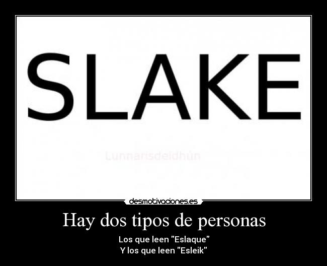 Hay dos tipos de personas - 