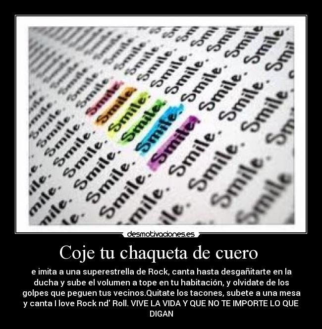 Coje tu chaqueta de cuero  - 