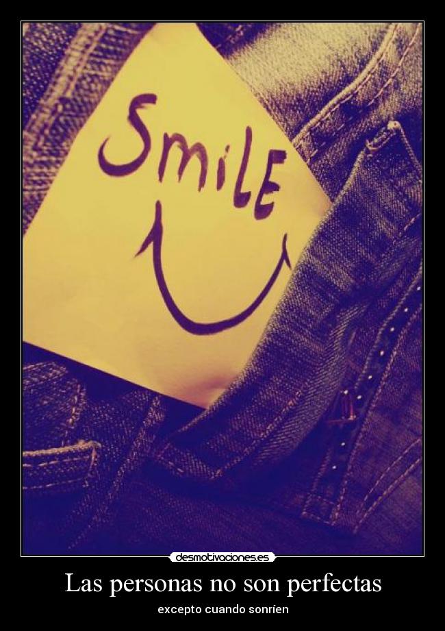 Las personas no son perfectas -