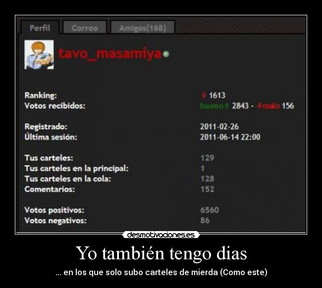 Yo también tengo dias -