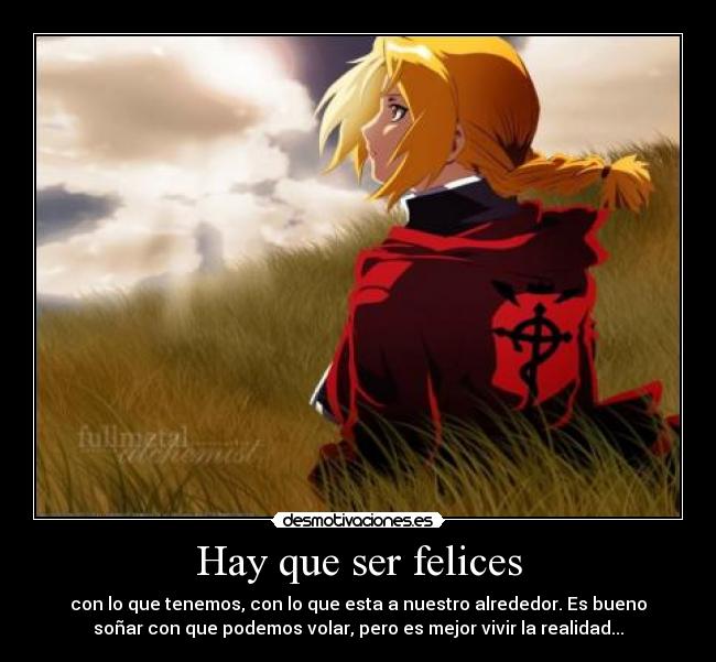 Hay que ser felices -