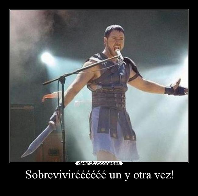 carteles gladiator desmotivaciones