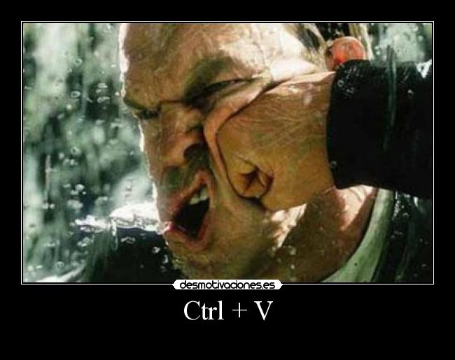 Ctrl + V -