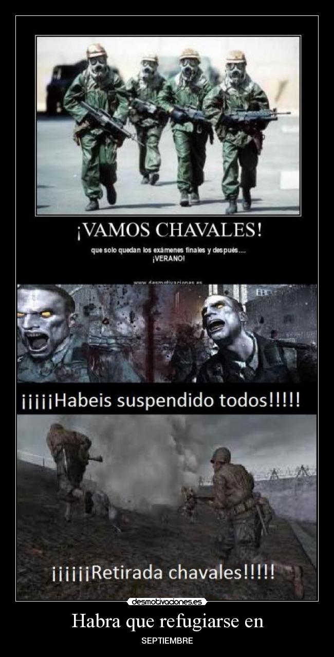 Habra que refugiarse en - SEPTIEMBRE