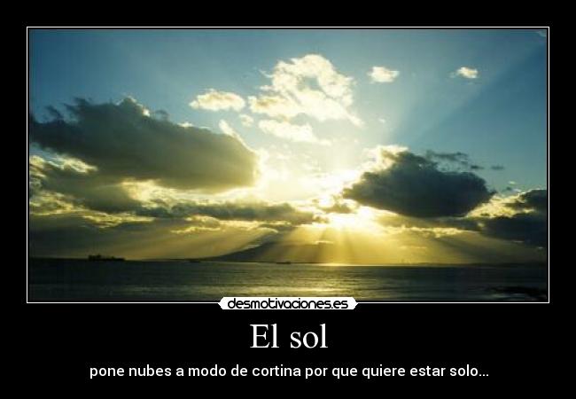 El sol -