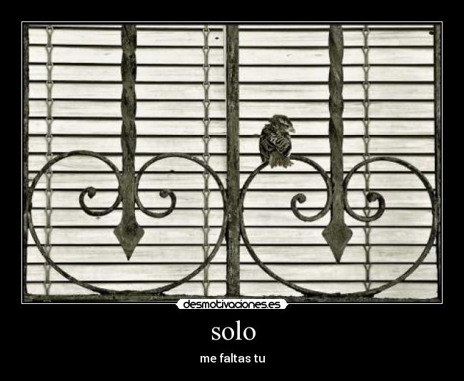 solo - me faltas tu