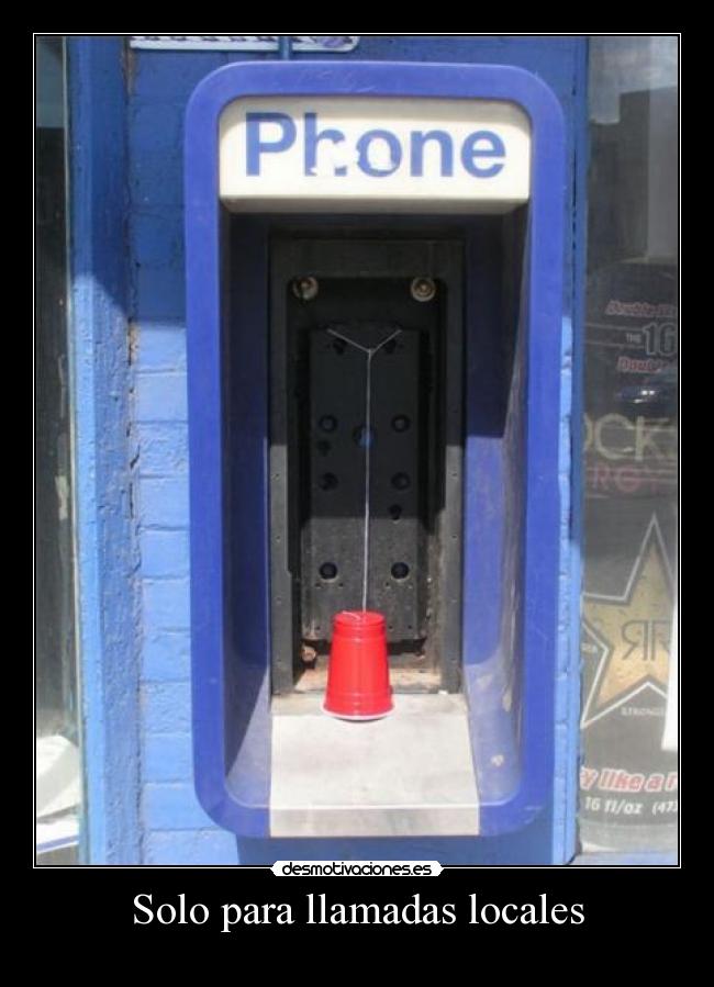 Solo para llamadas locales -