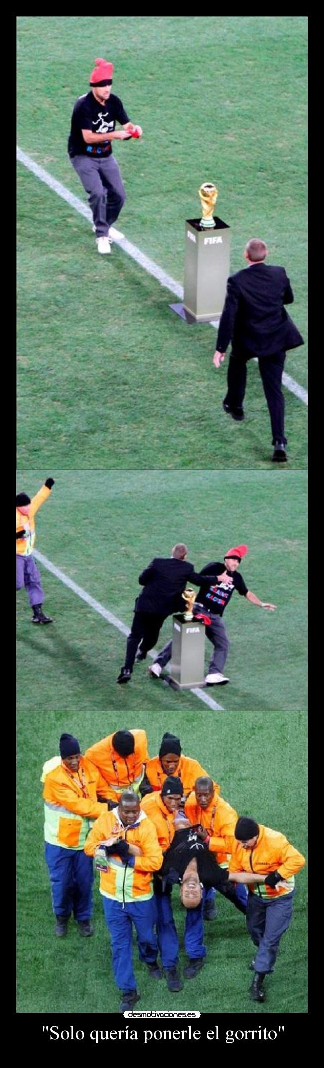 Solo quería ponerle el gorrito - 