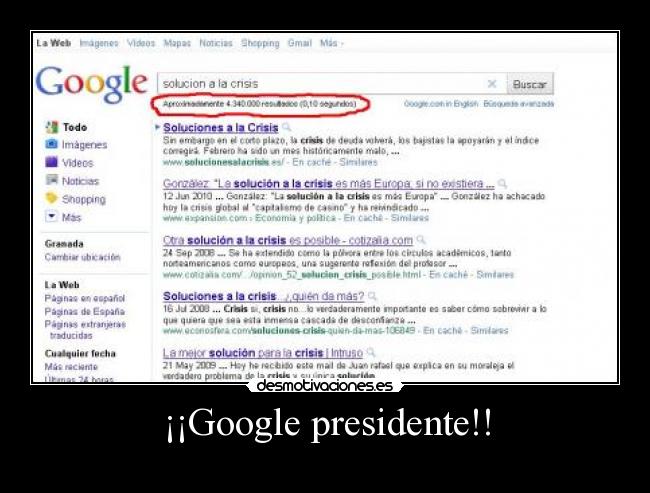 ¡¡Google presidente!! - 