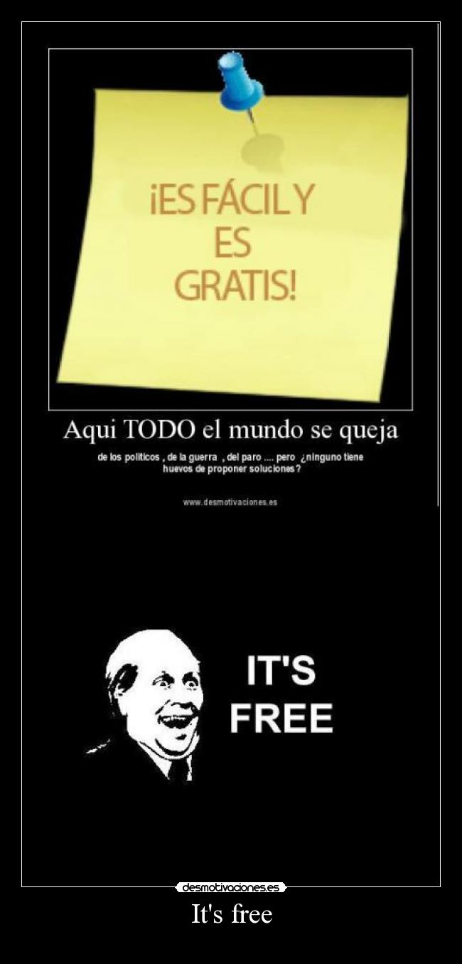 Its free -