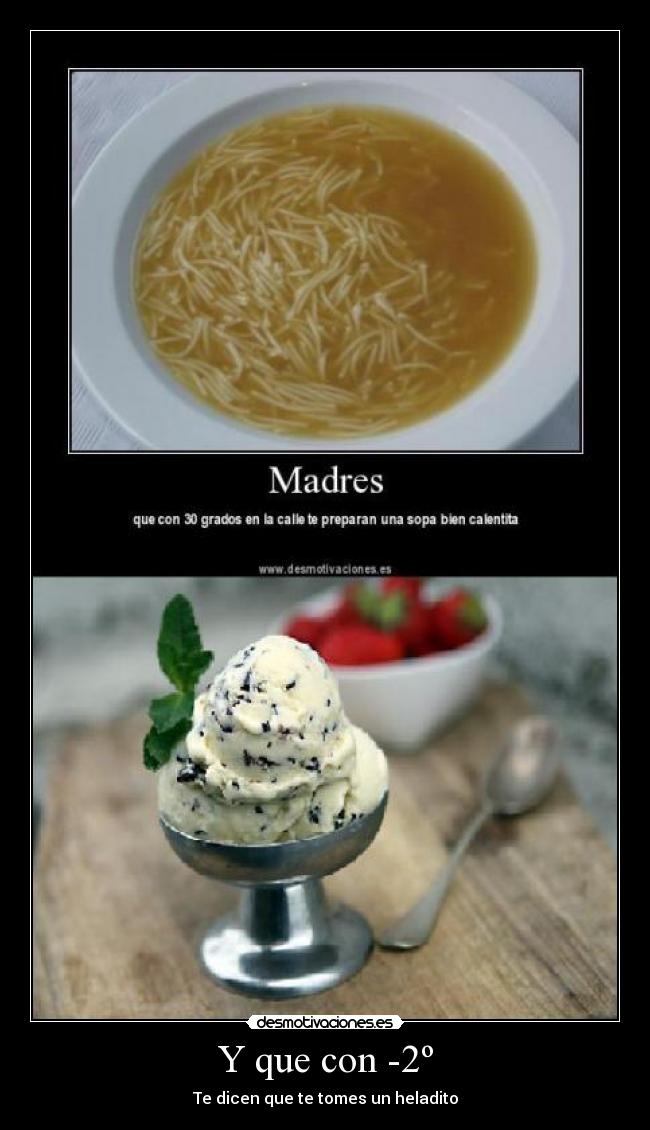 Y que con -2º -