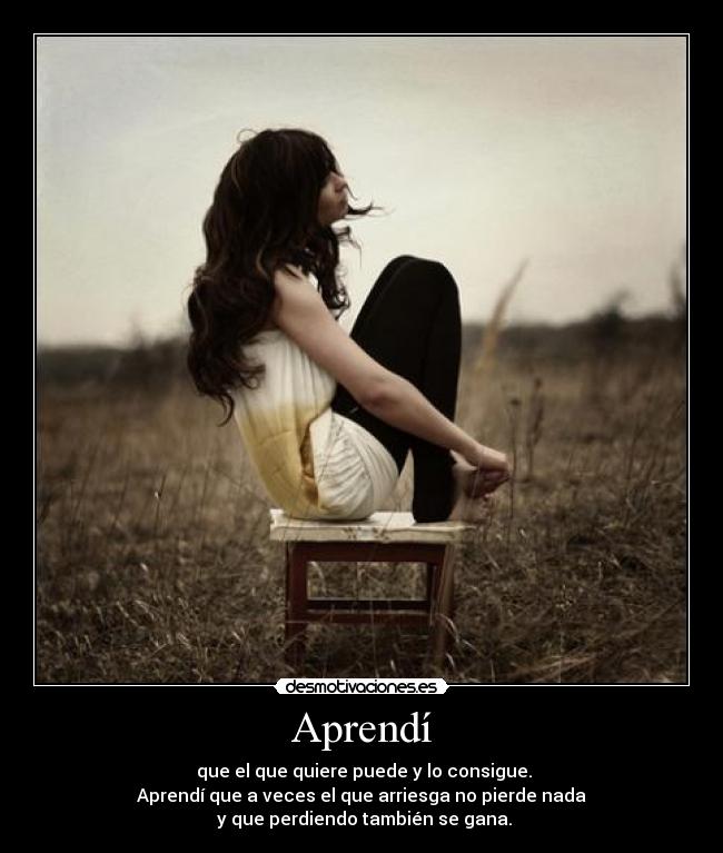 Aprendí -