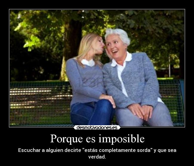 Porque es imposible - 