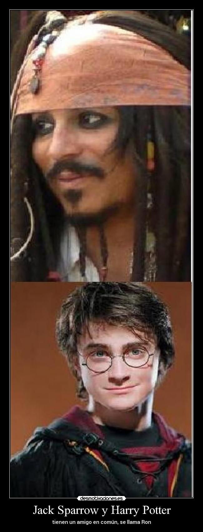 Jack Sparrow y Harry Potter -