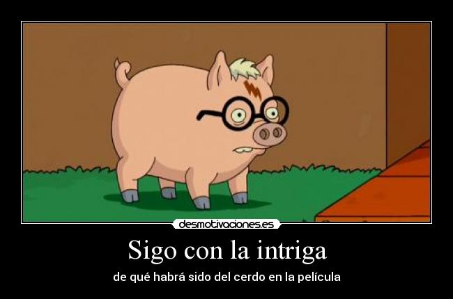 Sigo con la intriga -