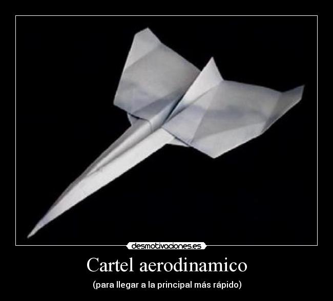 Cartel aerodinamico - 