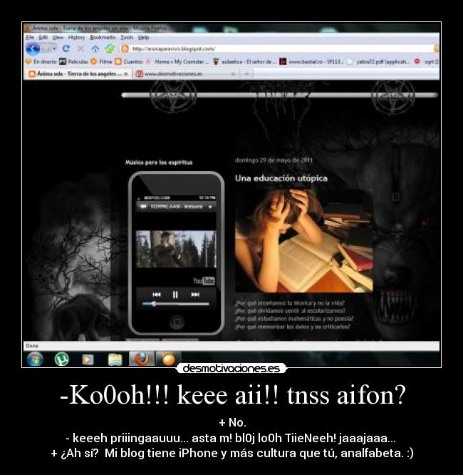 carteles iphone desmotivaciones