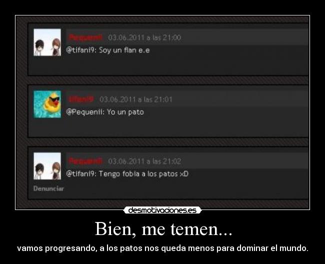 Bien, me temen... - 