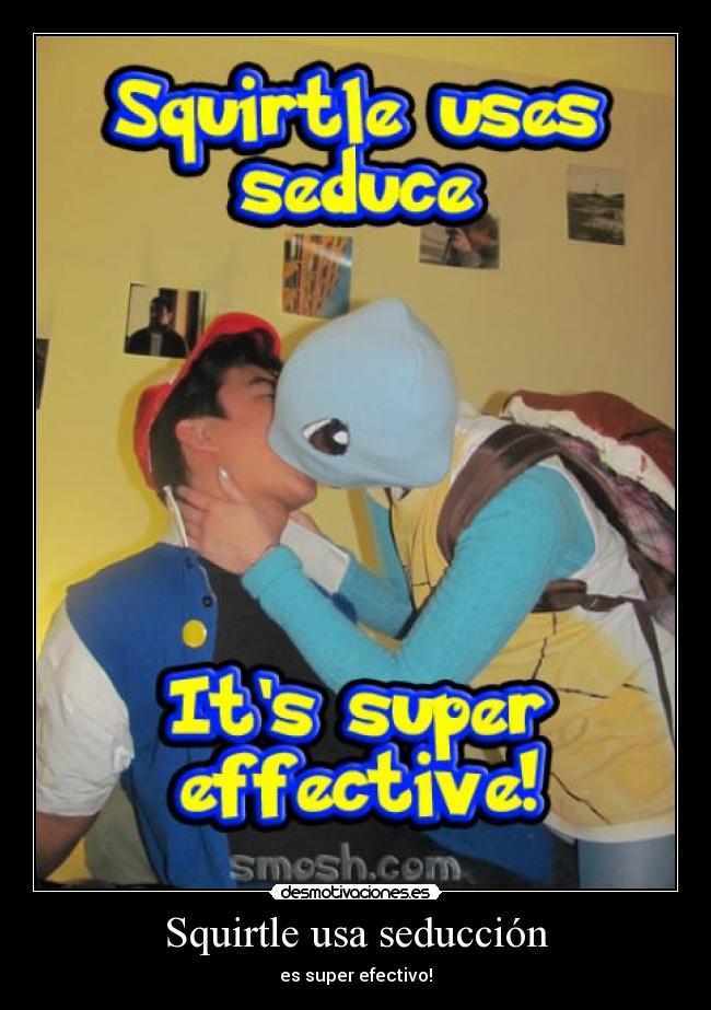 Squirtle usa seducción - es super efectivo!