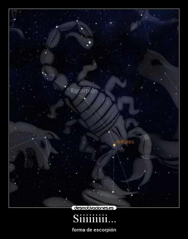 Siiiiiiiii... - forma de escorpión