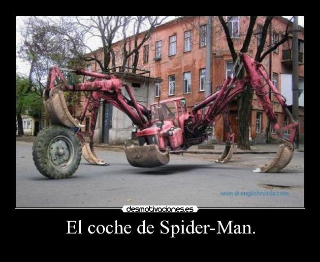 El coche de Spider-Man. -
