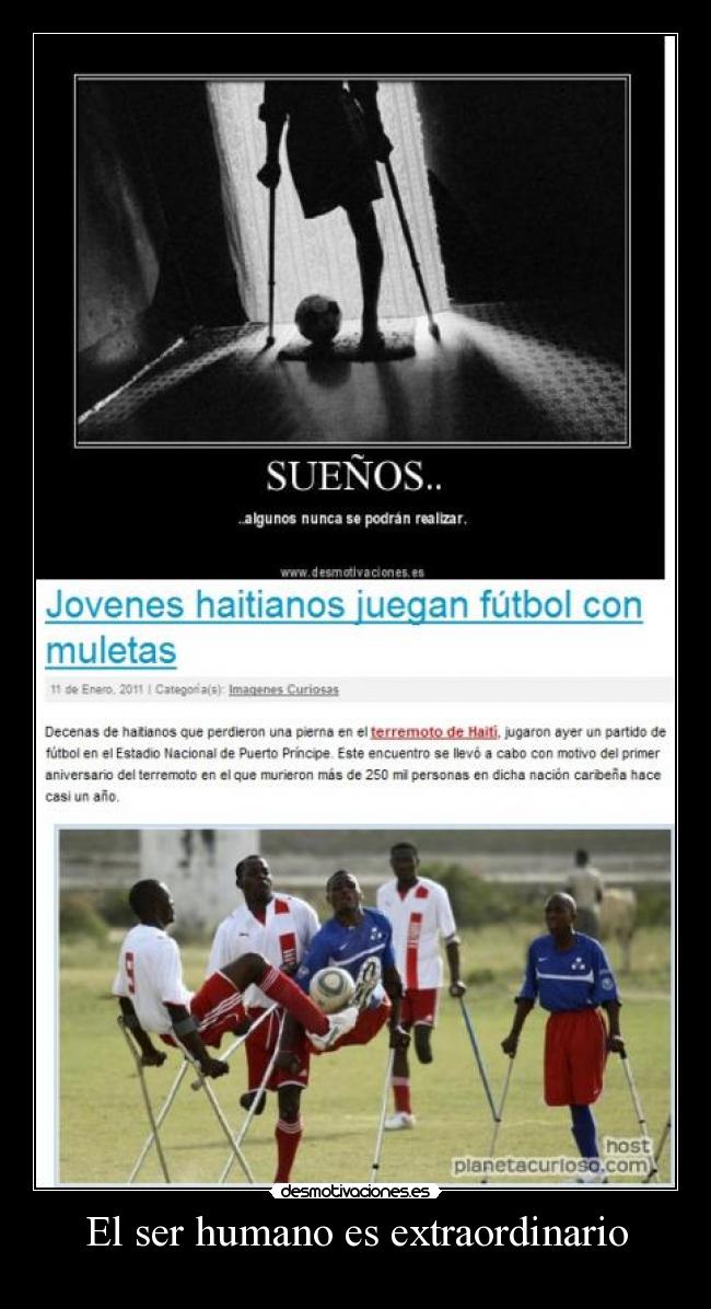 El ser humano es extraordinario -