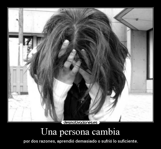 Una persona cambia - 