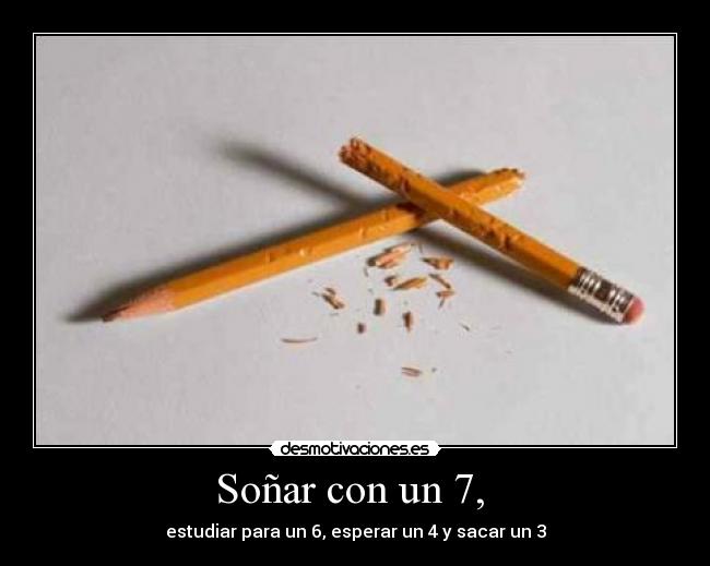 Soñar con un 7, -