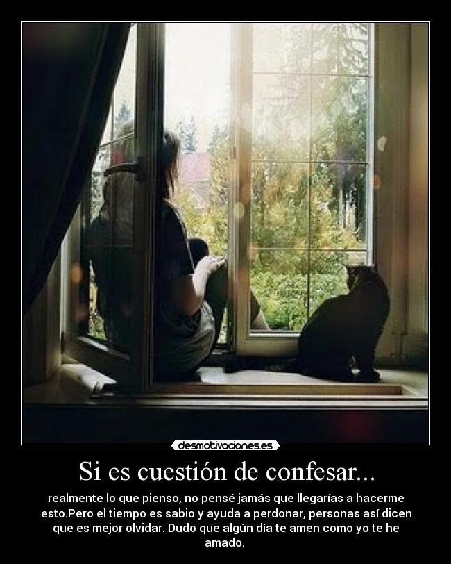 Si es cuestión de confesar... -