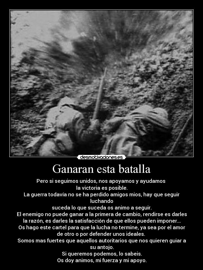 Ganaran esta batalla -