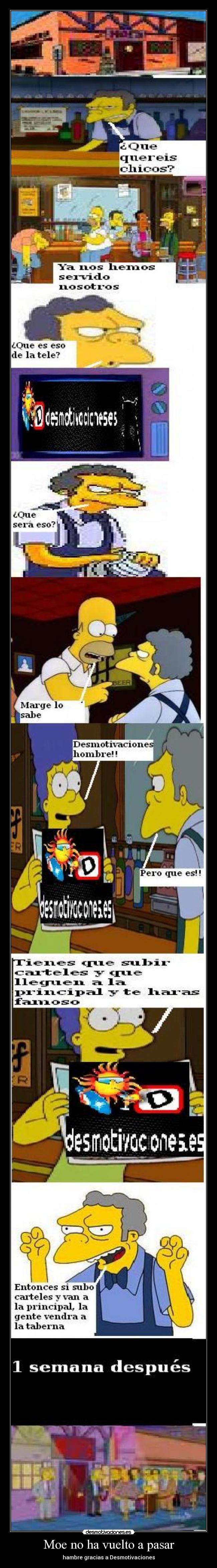 Moe no ha vuelto a pasar - hambre gracias a Desmotivaciones