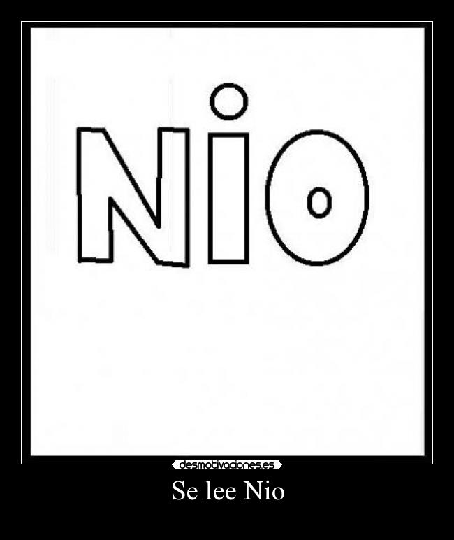 Se lee Nio - 