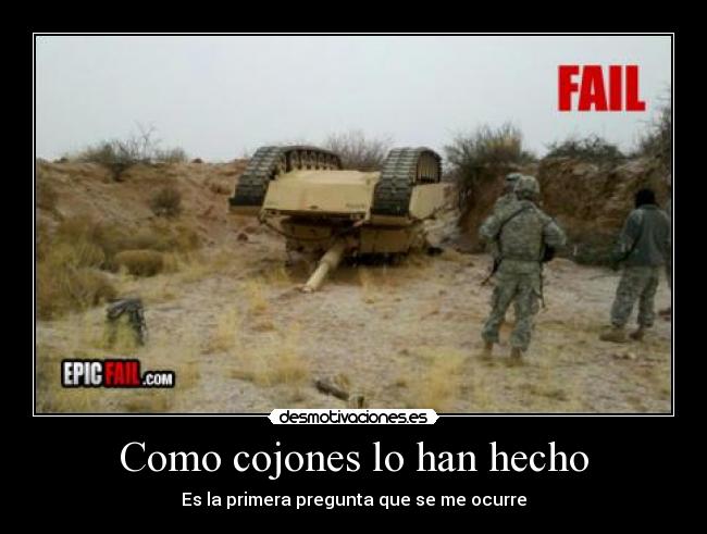 Como cojones lo han hecho - Es la primera pregunta que se me ocurre
