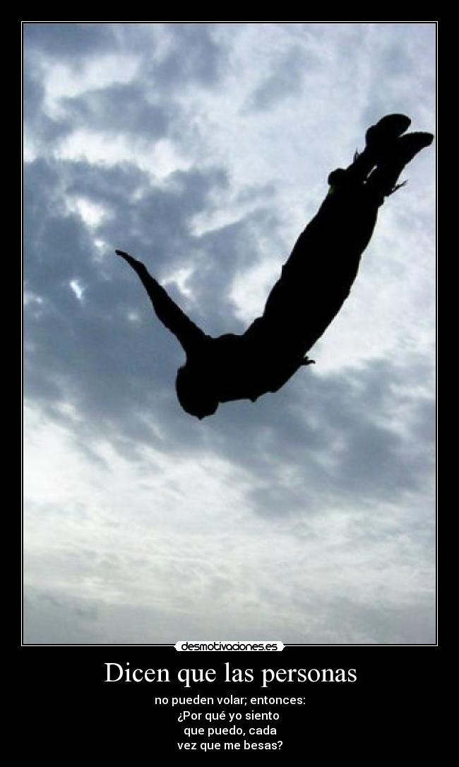 Dicen que las personas -