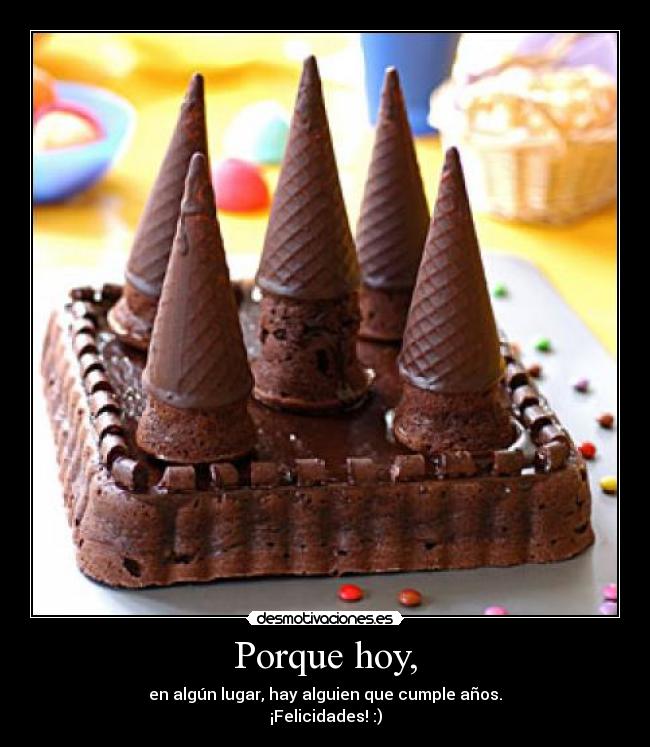 Porque hoy, - en algún lugar, hay alguien que cumple años.
¡Felicidades! :)