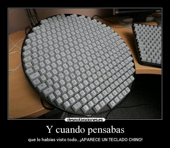 Y cuando pensabas -
